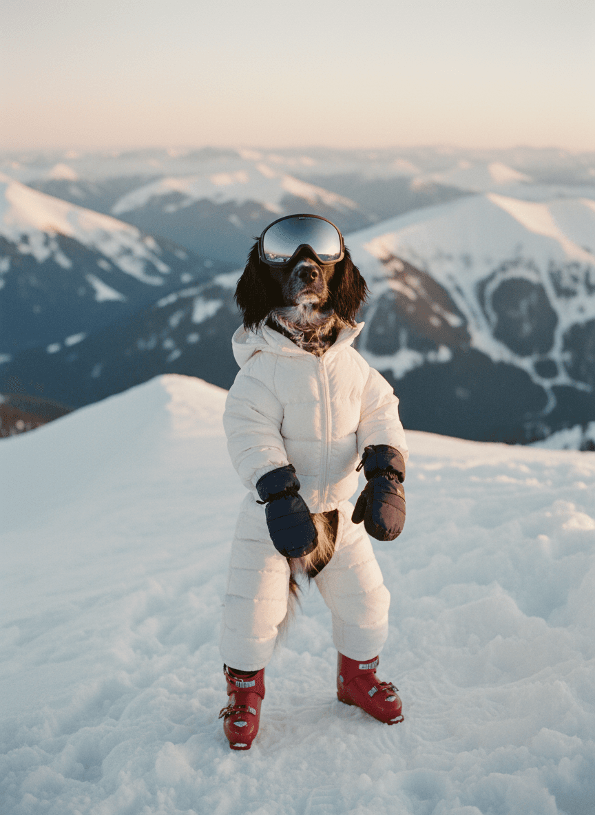 Skiing outfit