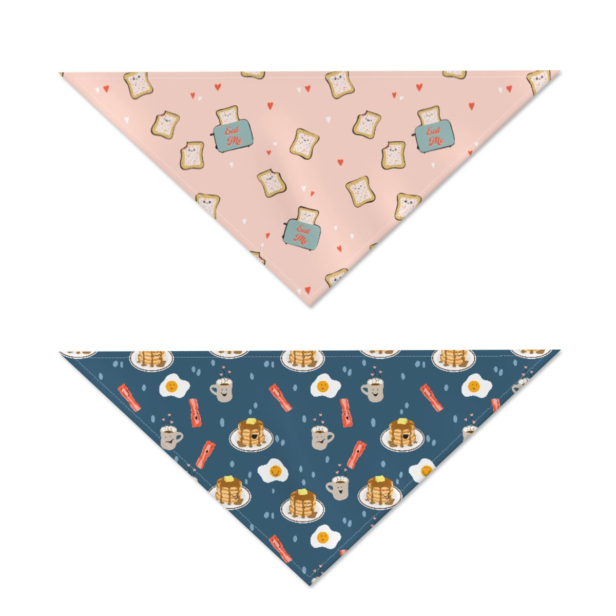 Breakfast & Eat Me - Double Sided Dog Bandana