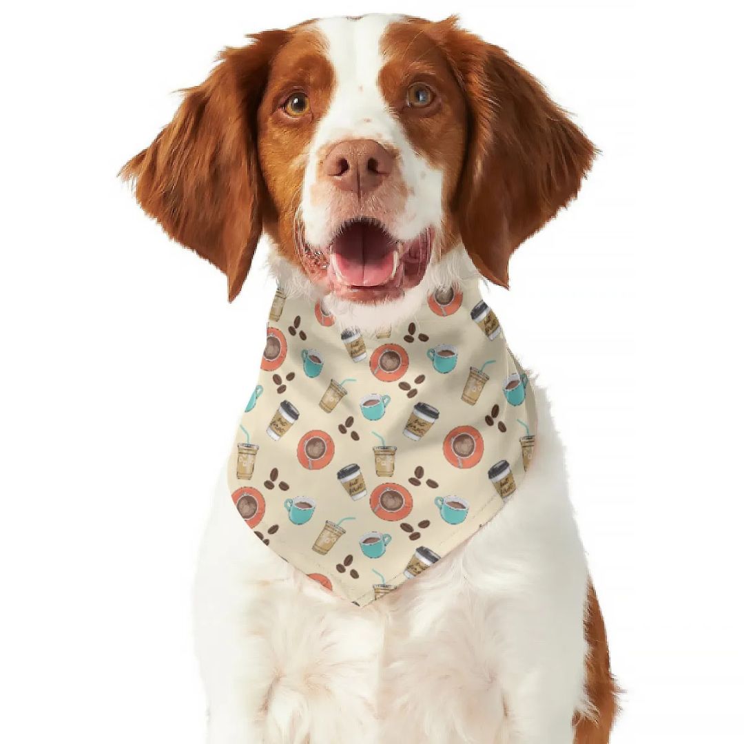 Coffee & Beer - Double Sided Dog Bandana