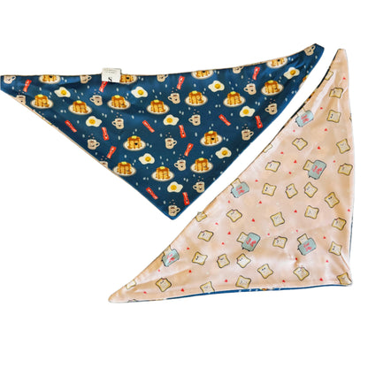 Breakfast & Eat Me - Double Sided Dog Bandana