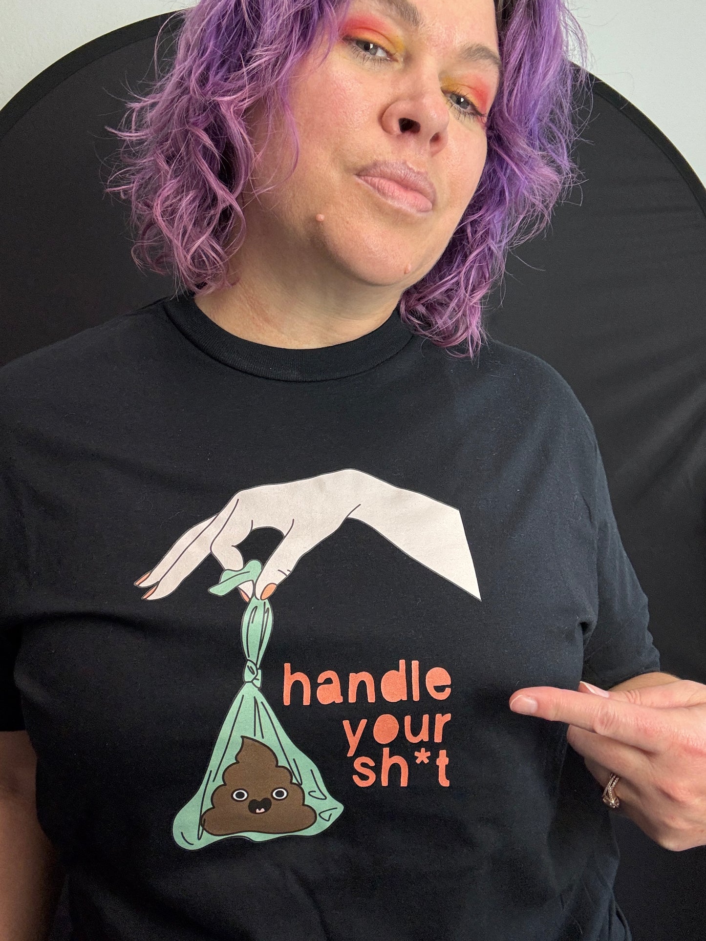 Handle Your Sh*t  (Lighter Skin) - Unisex TShirt