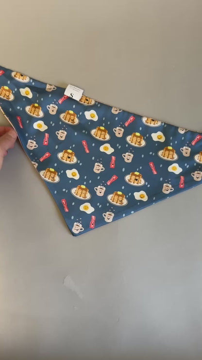 Breakfast & Eat Me - Double Sided Dog Bandana