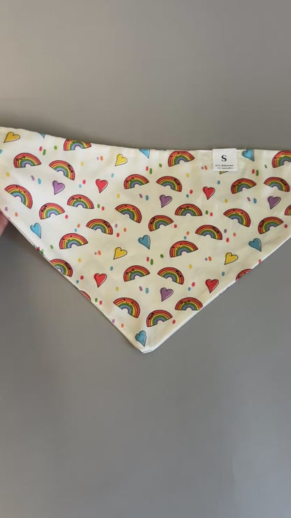 Rainbow Pride - Double Sided Dog Bandana