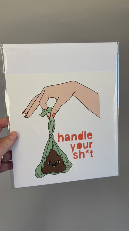 Handle your Sht (Lighter Skin) - Art Print